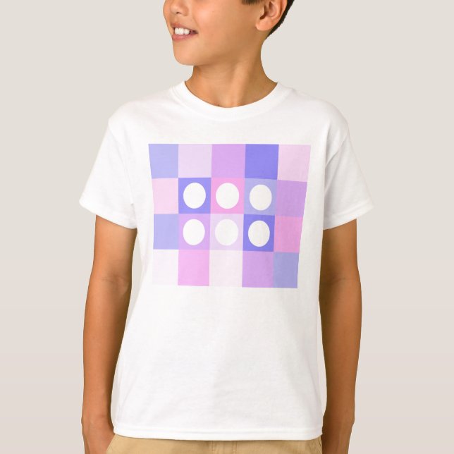 Dotty squares and circles T-Shirt (Front)