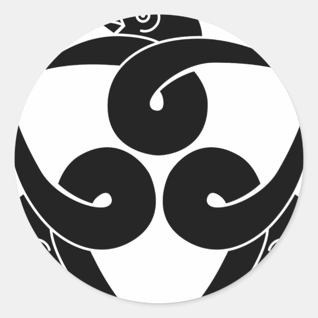 DOU CLASSIC ROUND STICKER (Front)