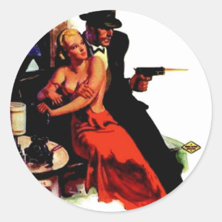 Double Action Gang Classic Round Sticker