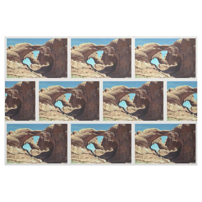 Double Arch Desert Landscape Photo Fabric (Fat Quarter)