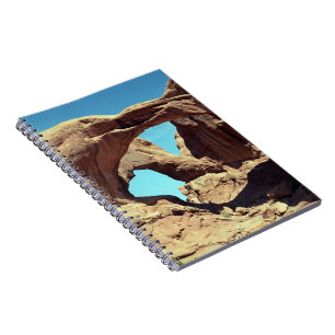 Double Arch Desert Landscape Photo Notebook
