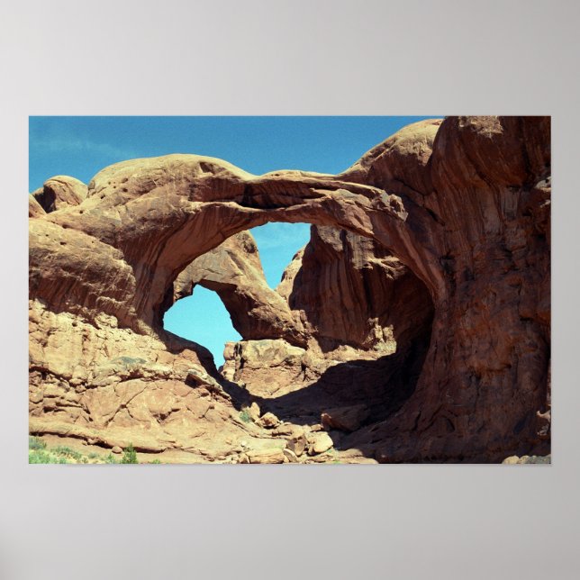 Double Arch Desert Photo Poster (Front)