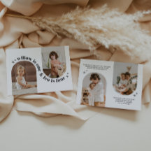 Double Arch Photo Joint Birthday Invitation