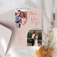 Double Arch Pink Wedding Photo