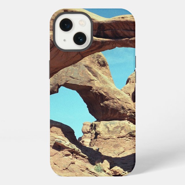Double Arch with Blue Sky iPhone Case (Back)