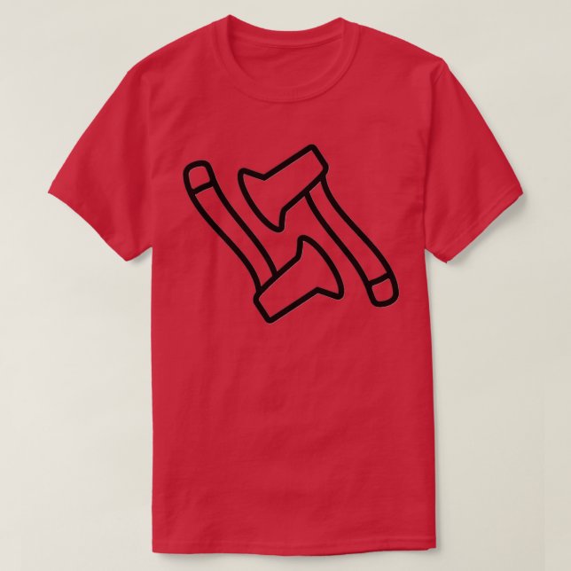 Double Axe Design Classic TShirt (Design Front)