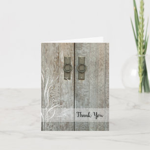 Double Barn Doors Country Bridesmaid Thank You