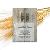 Double Barn Doors Country Wedding Save the Date