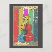 Double Bass And Music Notes