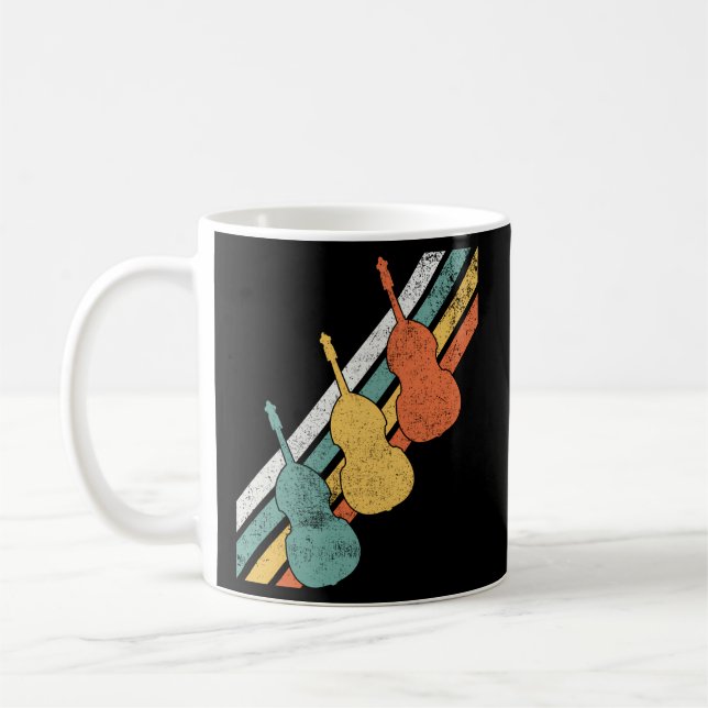 Double Bass Bassist Music Musician Coffee Mug (Left)