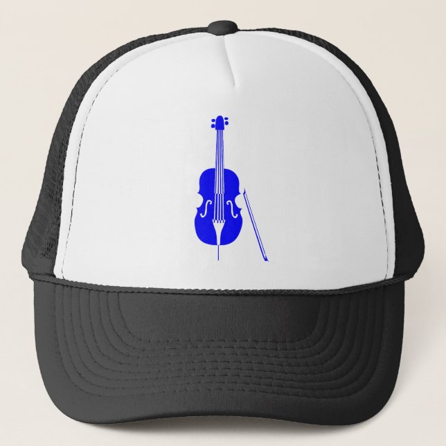 Double Bass - Blue Trucker Hat (Front)