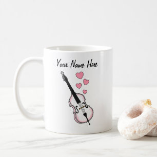 Double Bass Custom Wedding Mug Bassist Musician