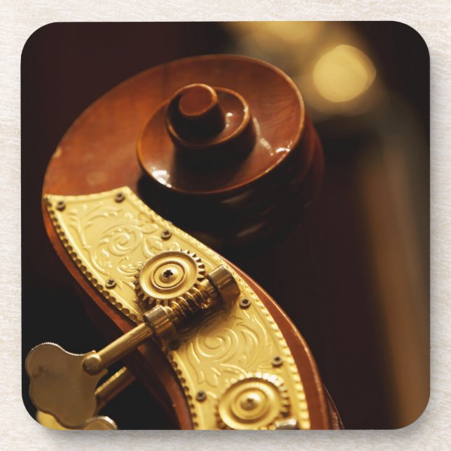 Double bass headstock 2 coaster (Front)