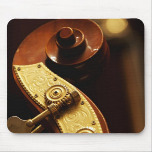 Double bass headstock 2 mouse pad