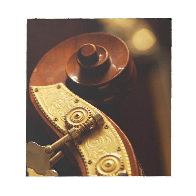 Double bass headstock 2 notepad (Front)