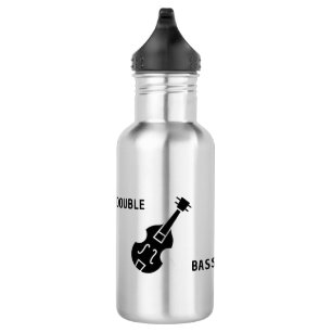 Double Bass in Black 532 Ml Water Bottle