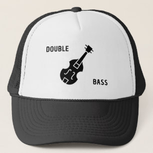 Double Bass in Black Trucker Hat