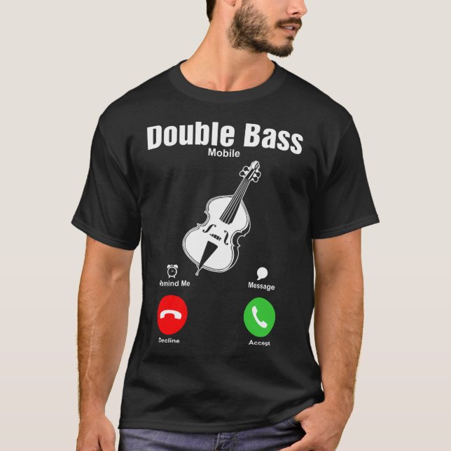 Double Bass Mobile Tshirt (Front)