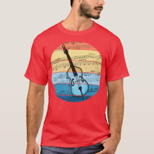 Double Bass Music Notation Bassist String Musician T-Shirt