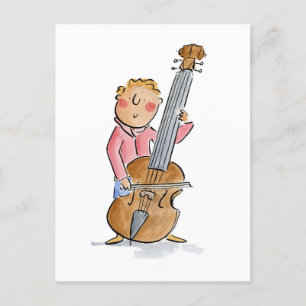 Double Bass Postcard