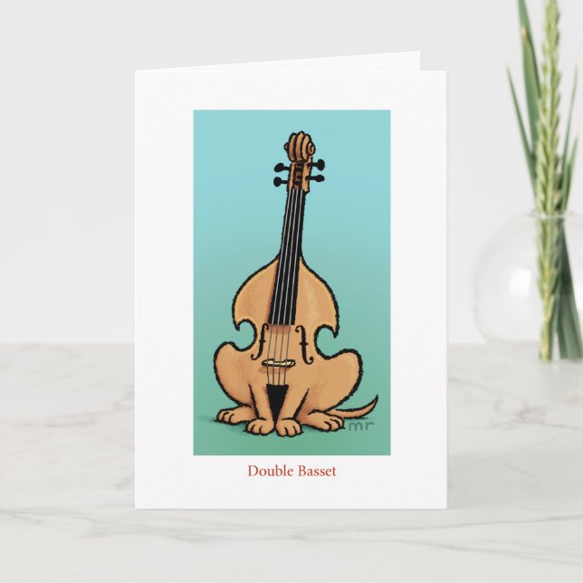 Double Basset Card (Front)