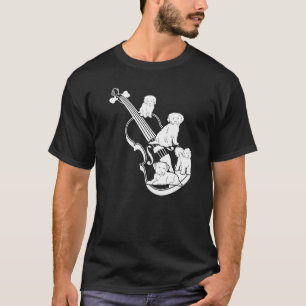 Double Bassist Double Bass with Dogs Premium T-Shirt
