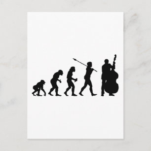 Double Bassist Postcard