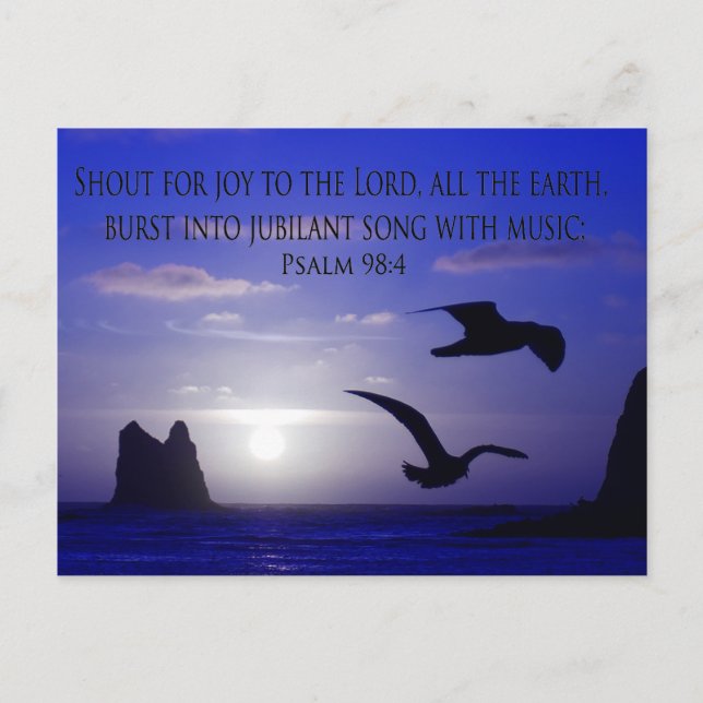 double bird blues shout to the Lord postcard (Front)