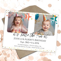 Double Birthday Kids Photo