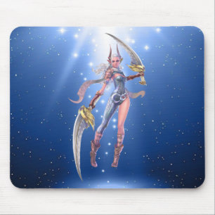 Double Bladed Elf Mouse Pad