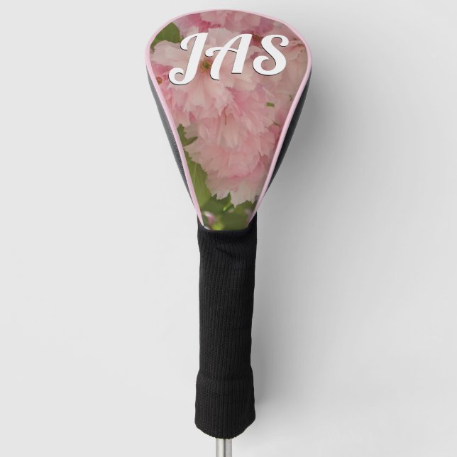Double Blossoming Cherry Tree II Spring Floral Golf Head Cover (Front)