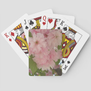 Double Blossoming Cherry Tree II Spring Floral Playing Cards