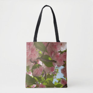 Double Blossoming Cherry Tree III Spring Floral Tote Bag