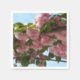 Double Blossoming Cherry Tree IV Spring Napkin