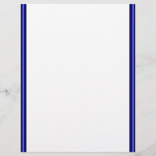 Double Blue Border Letterhead