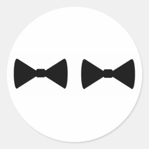 "Double Bow Ties" Stickers