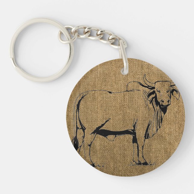 DOUBLE BULL KEYCHAIN (Front)