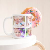 Double Captions EDITABLE COLOR Photo Mug