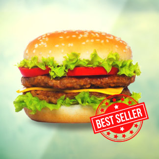 Double Cheeseburger Best Seller Burger Advert