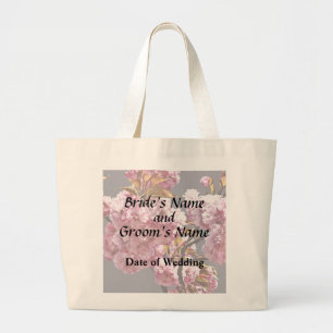 Double Cherry Blossom Branches Wedding Products Large Tote Bag