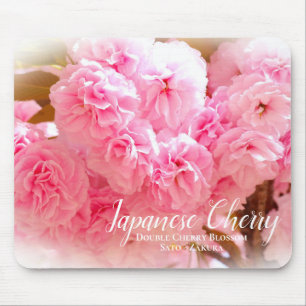 Double Cherry Blossom: Sato-zakura Mouse Pad