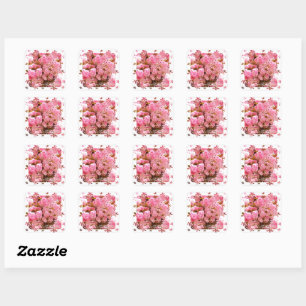 Double Cherry Blossom: Sato-zakura Square Sticker