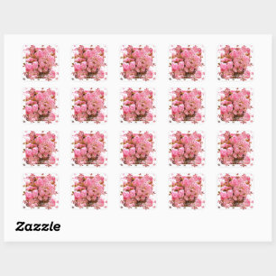 Double Cherry Blossom: Sato-zakura Square Sticker