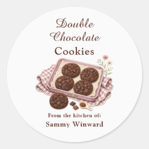Double Chocolate Cookie Gift Label