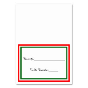 Double Christmas Trim - Escort Card
