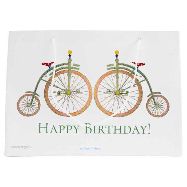 Double Cirque Bike Gift Bag (Front)