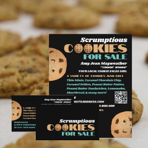 Double Cookies Logo, Cookie Sales Fundraising Flyer