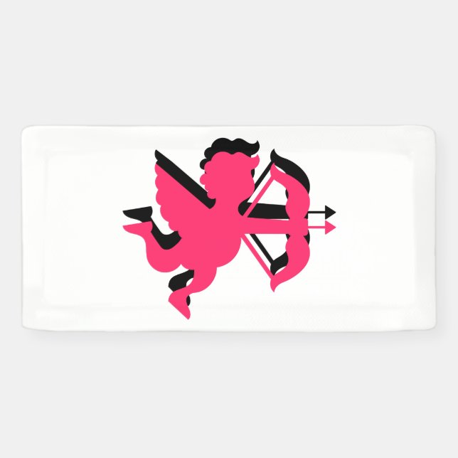 Double Cupid Valentine's Day 2x1 Vinyl Banner (Horizontal)