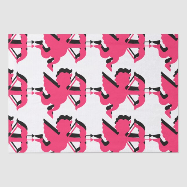 Double Cupid Valentine's Day Tissue Paper (Front)