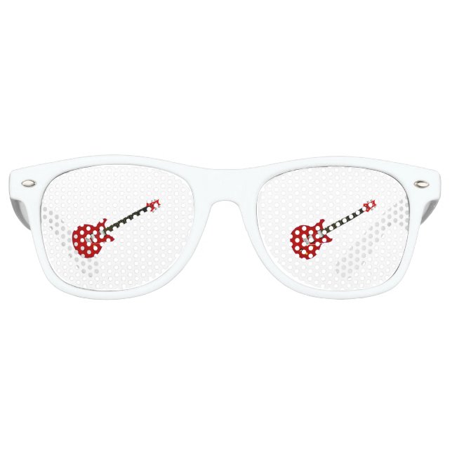 Double Cut Electric Guitar Retro Sunglasses (Front)